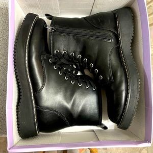 Madden Girl ‘Kurt’ Black Combat Boots